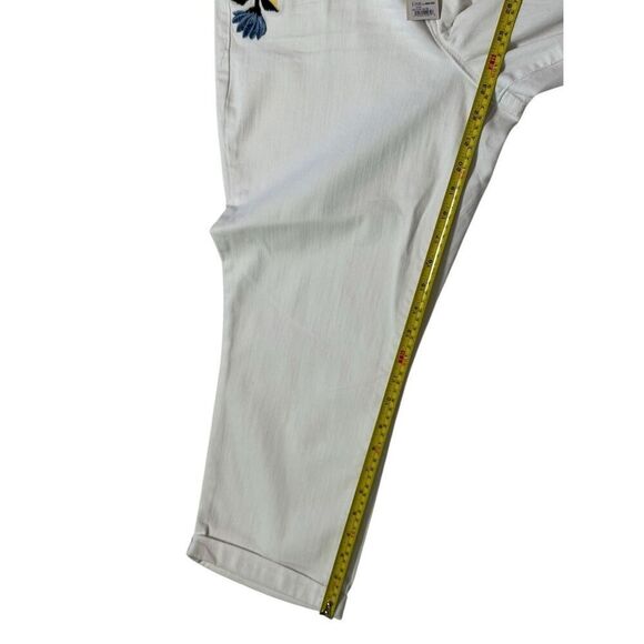 Code Bleu SOHO Crop Jeans - White Size 16 NWT - Picture 11 of 14